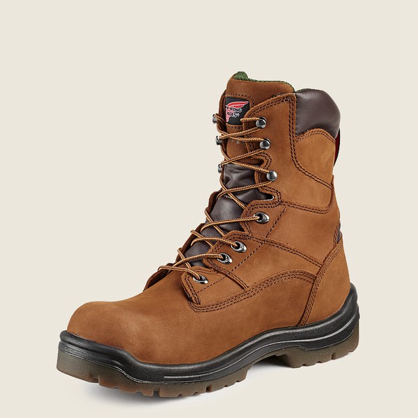 Red Wing Safety Boots King Toe® - 8-inch Insulated Waterproof Toe - Brown - Mens VWQ201465